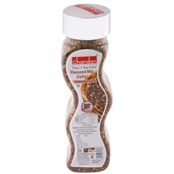 Case of 10 - Chandan Salted Flaxseed Mix - 160 Gm (5.7 Oz) [50% Off]