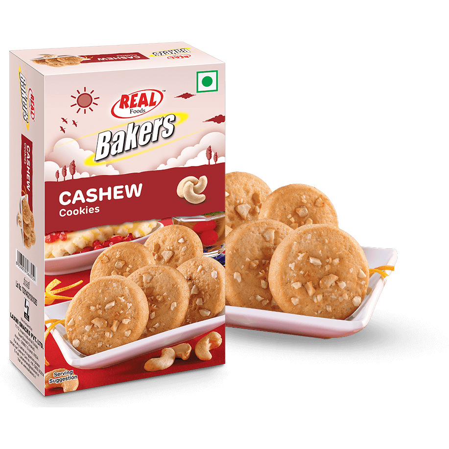 Real Foods Bakers Cashew Cookies - 200 Gm (7.06 Oz)