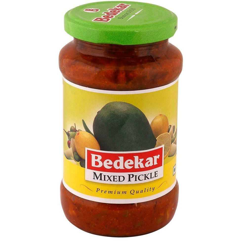 Case of 12 - Bedekar Garlic Pickle - 400 Gm (14 Oz)