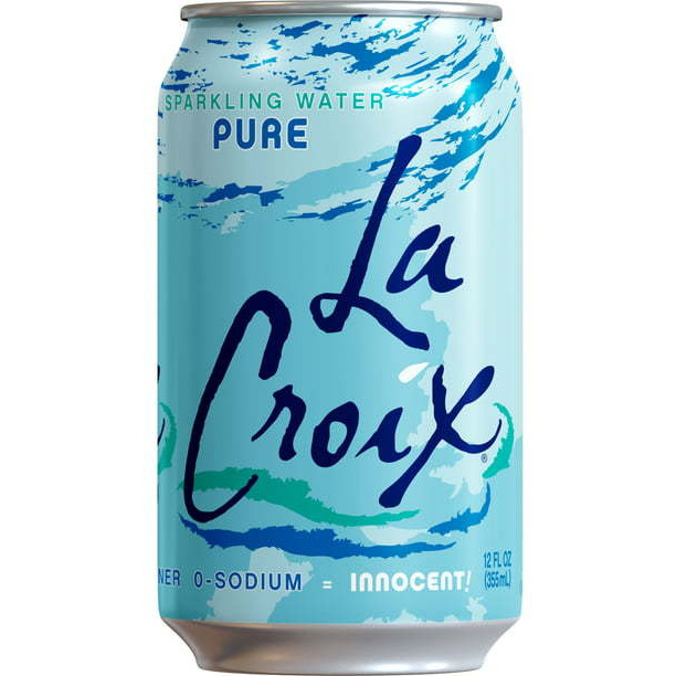Case of 8 - La Croix Pure Sparkling Water - 12 Fl Oz (355 Ml)