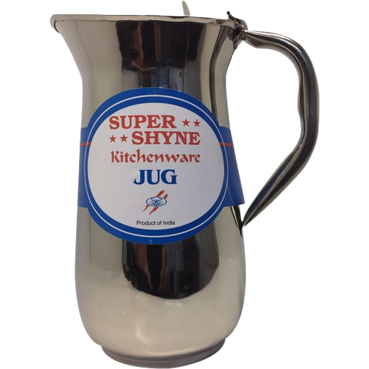 Case of 3 - Super Shyne Steel Jug With Lid