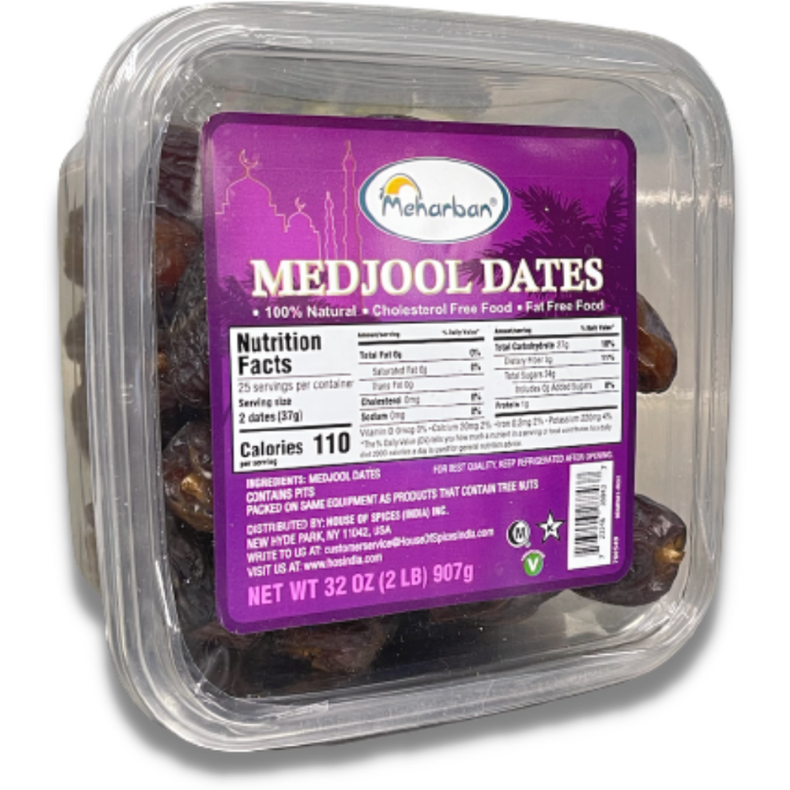 Meharban Medjool Dates - 2 Lb (907 Gm)