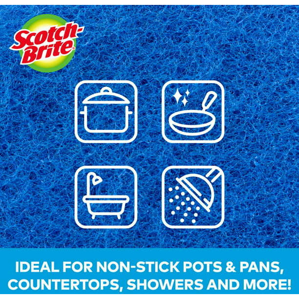 Scotch Brite Non Scratch Scour Pads - 3 Pc