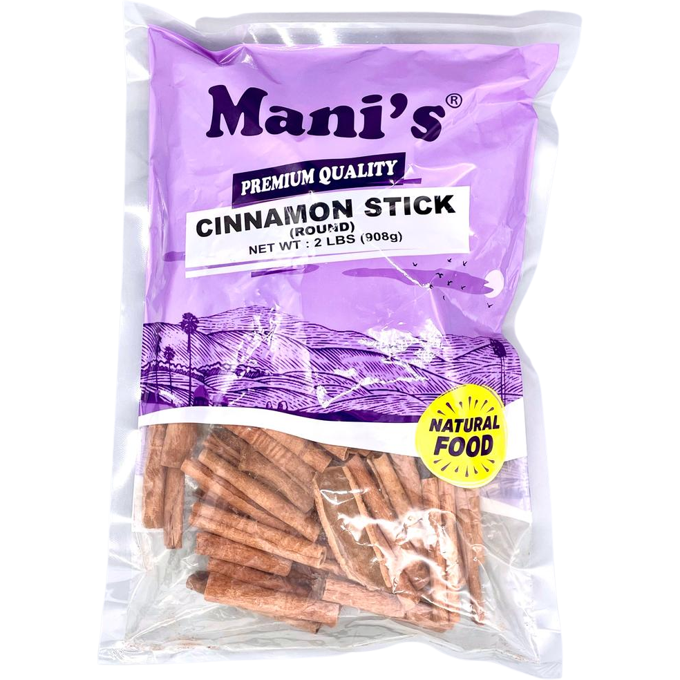 Case of 10 - Mani's Cinnamon Sticks Round - 2 Lb (908 Gm) [50% Off]