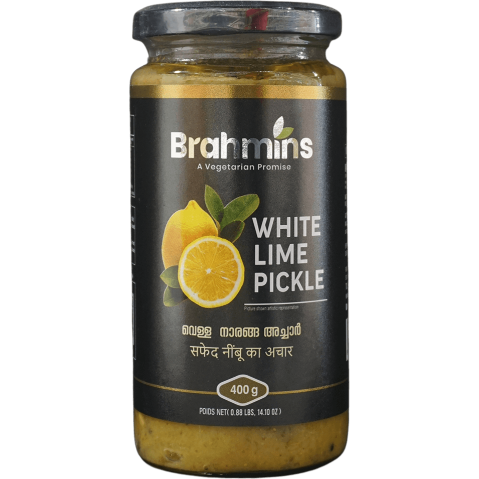 Case of 12 - Brahmins White Lime Pickle - 400 Gm (14.1 Oz)