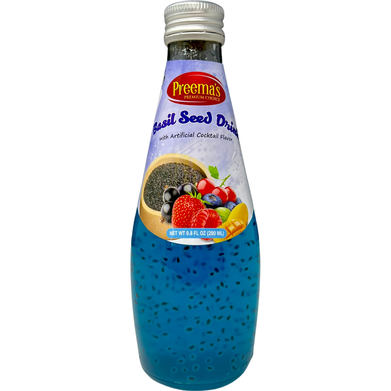 Preema's Basil Seed Drink Cocktail Flavor - 290 Ml (9.8 Fl Oz)