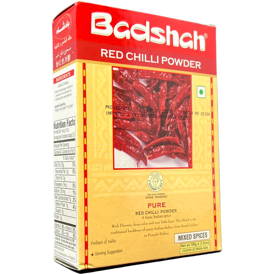 Case of 12 - Badshah Red Chilli Powder - 100 Gm (3.5 Oz) [50% Off]