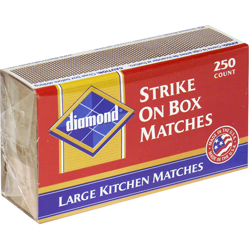 Case of 5 - Diamond Strike On Box Matches - 250 Ct