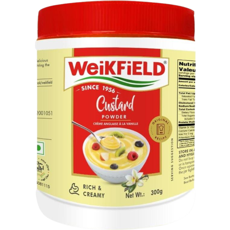 Case of 24 - Weikfield Custard Powder Vanilla - 300 Gm (10.5 Oz)