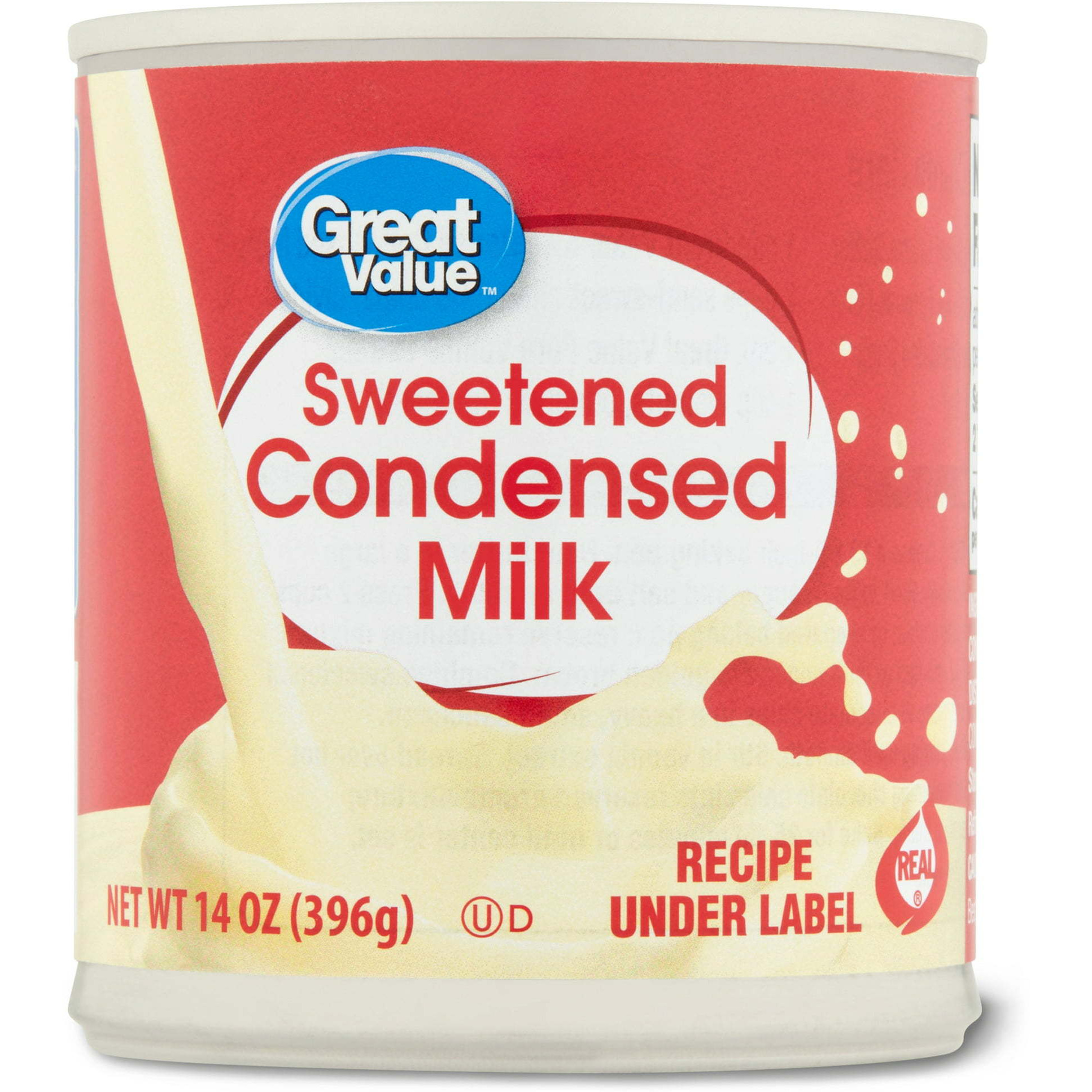Case of 4 - Great Value Sweetened Condensed Milk - 14 Oz (396 Gm)