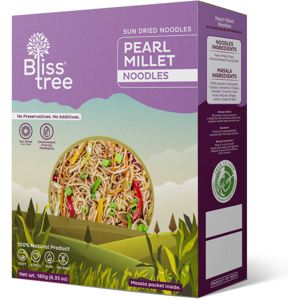 Case of 13 - Bliss Tree Pearl Millet Noodles - 180 Gm (6.35 Oz)