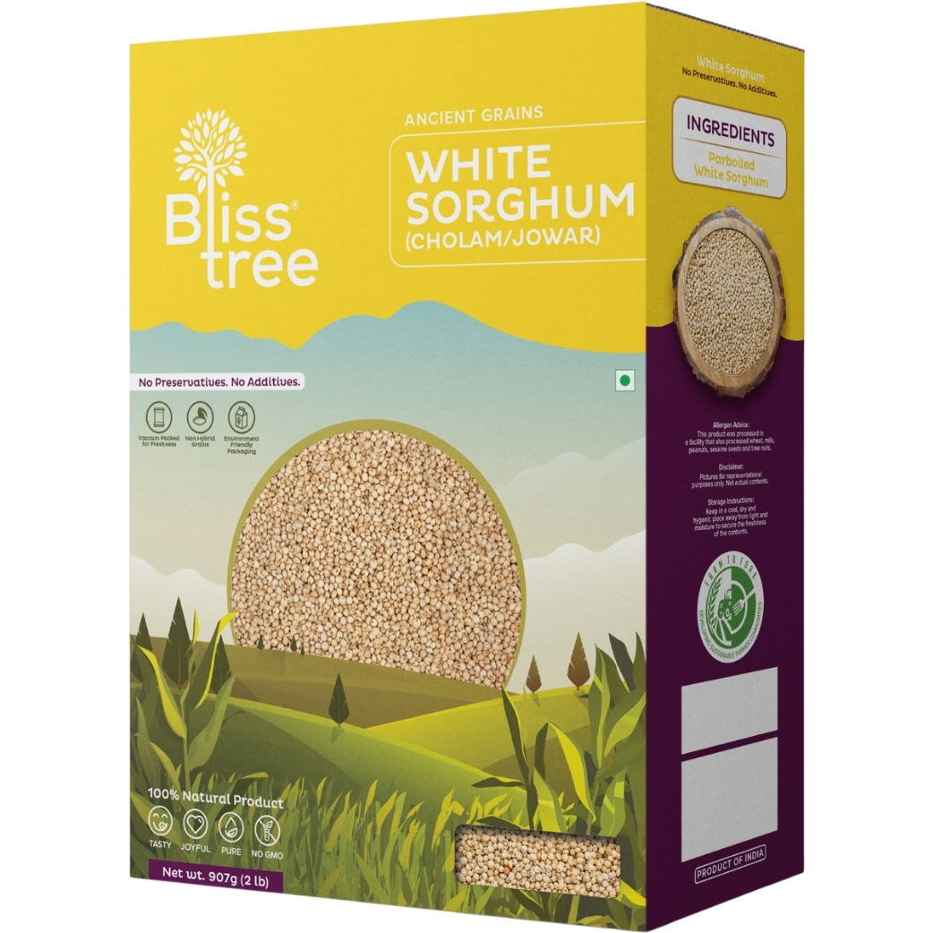 Case of 8 - Bliss Tree White Sorghum Millet - 2 Lb (907 Gm)