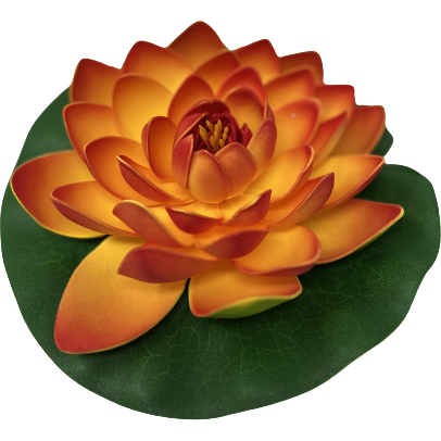 Plastic Lotus Flower Large - 8 In