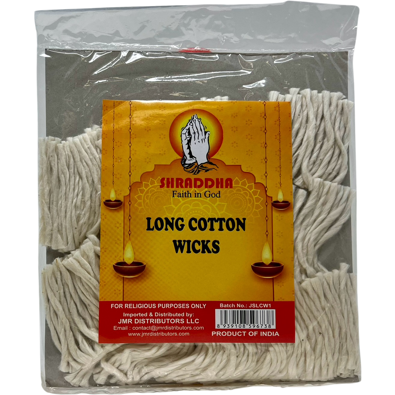Long cotton wicks