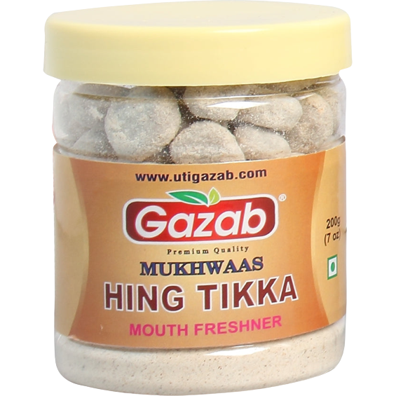 Case of 24 - Gazab Mukhwaas Hing Tikka - 7 Oz (200 Gm)