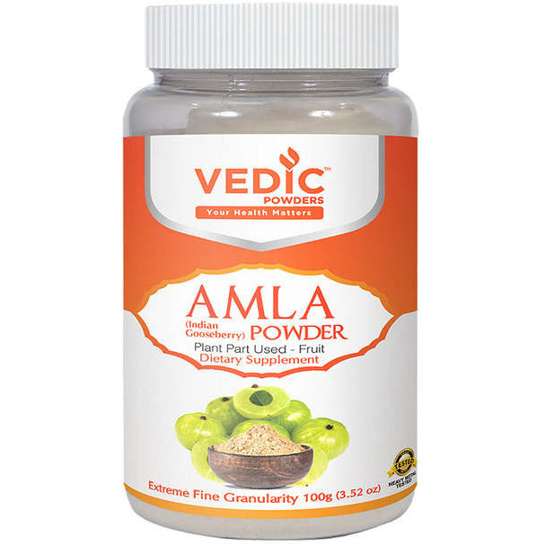 Case of 10 - Vedic Amla Powder - 100 Gm (3.52 Oz)