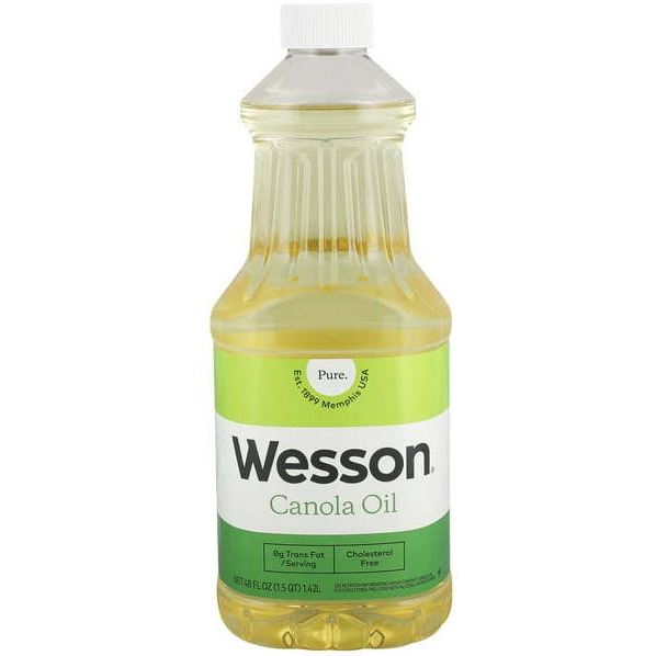 Case of 3 - Wesson Canola Oil - 40 Fl Oz (1.18 L)