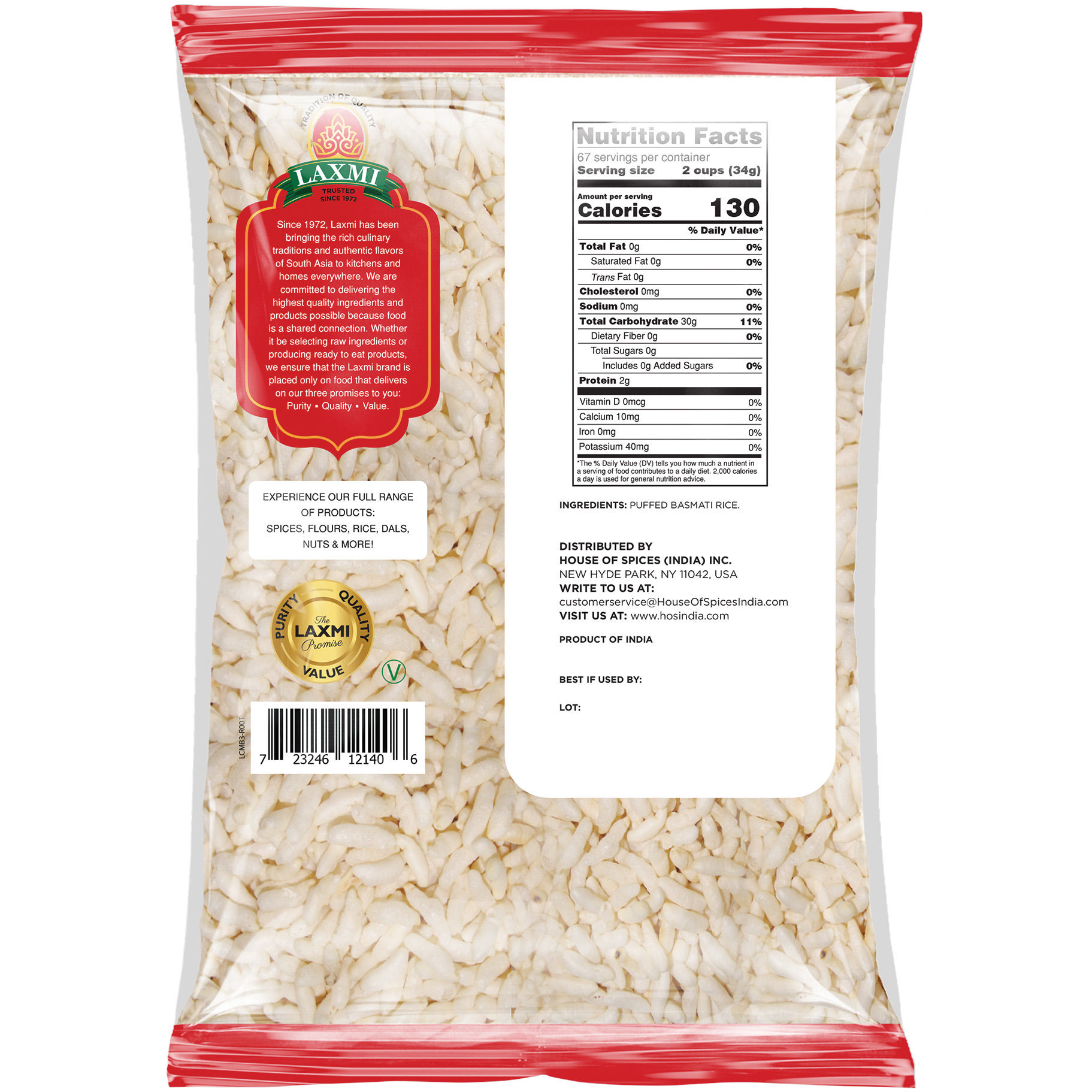 Laxmi Basmati Mamra - 5 Lb (2.2 Kg)