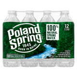 Case of 1 - Poland Spring Natural Spring Water 12 Bottles - 500 Ml (16.9 Fl Oz)