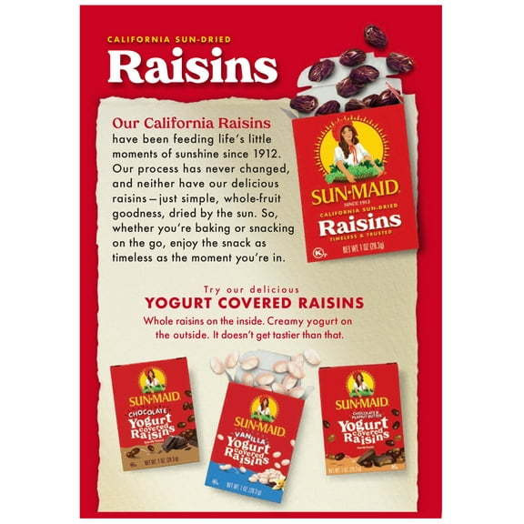 Sun Maid California Sun Dried Raisins - 12 Oz (340 Gm)