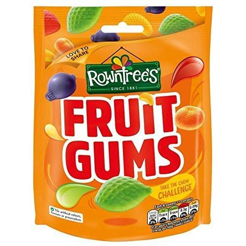 Case of 10 - Rowntree's Fruit Gums - 120 Gm (4.20 Oz)