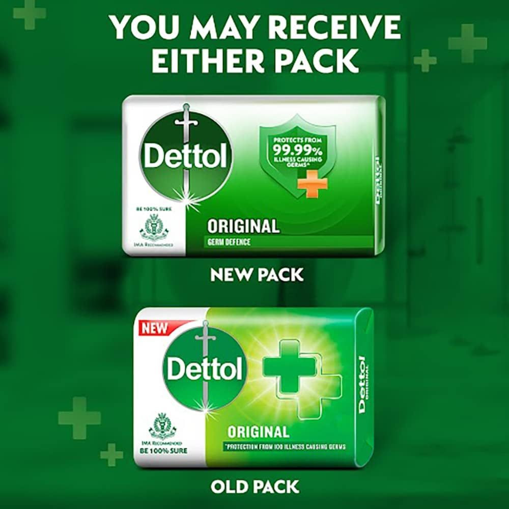 Dettol Original Green Germ Defence Soap - 3 Pc