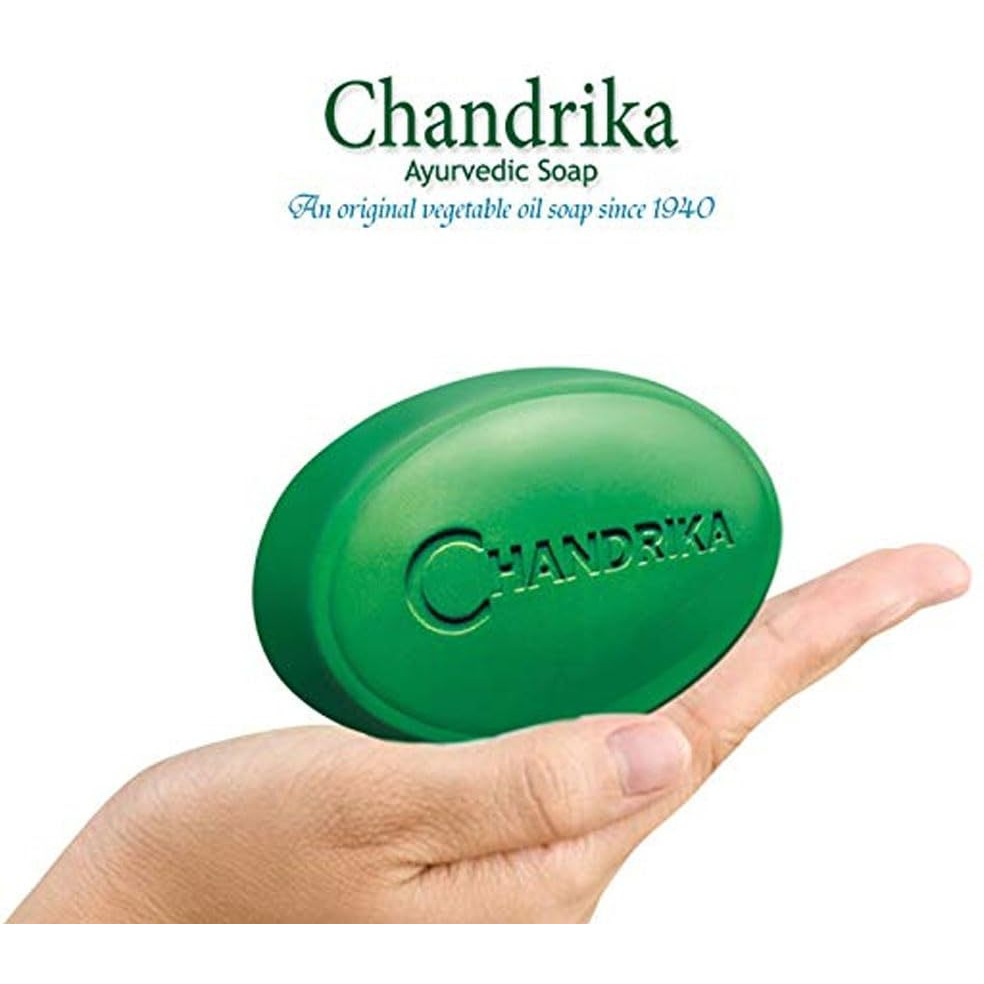 Chandrika Classic Ayurvedic Soap 3+1 - 500 Gm (17.64 Oz)