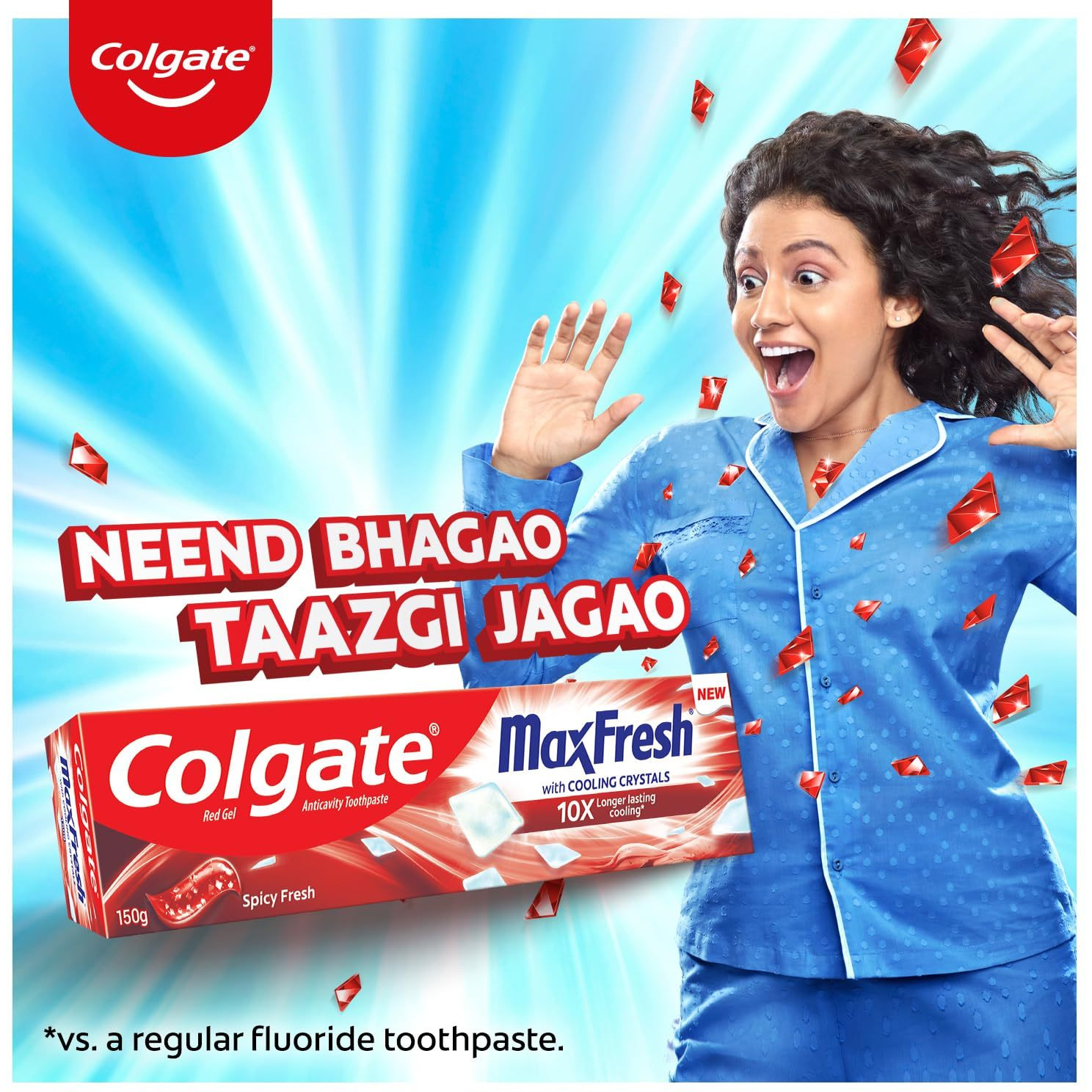 Colgate MaxFresh Red Toothpaste Spicy Fresh - 150 Gm