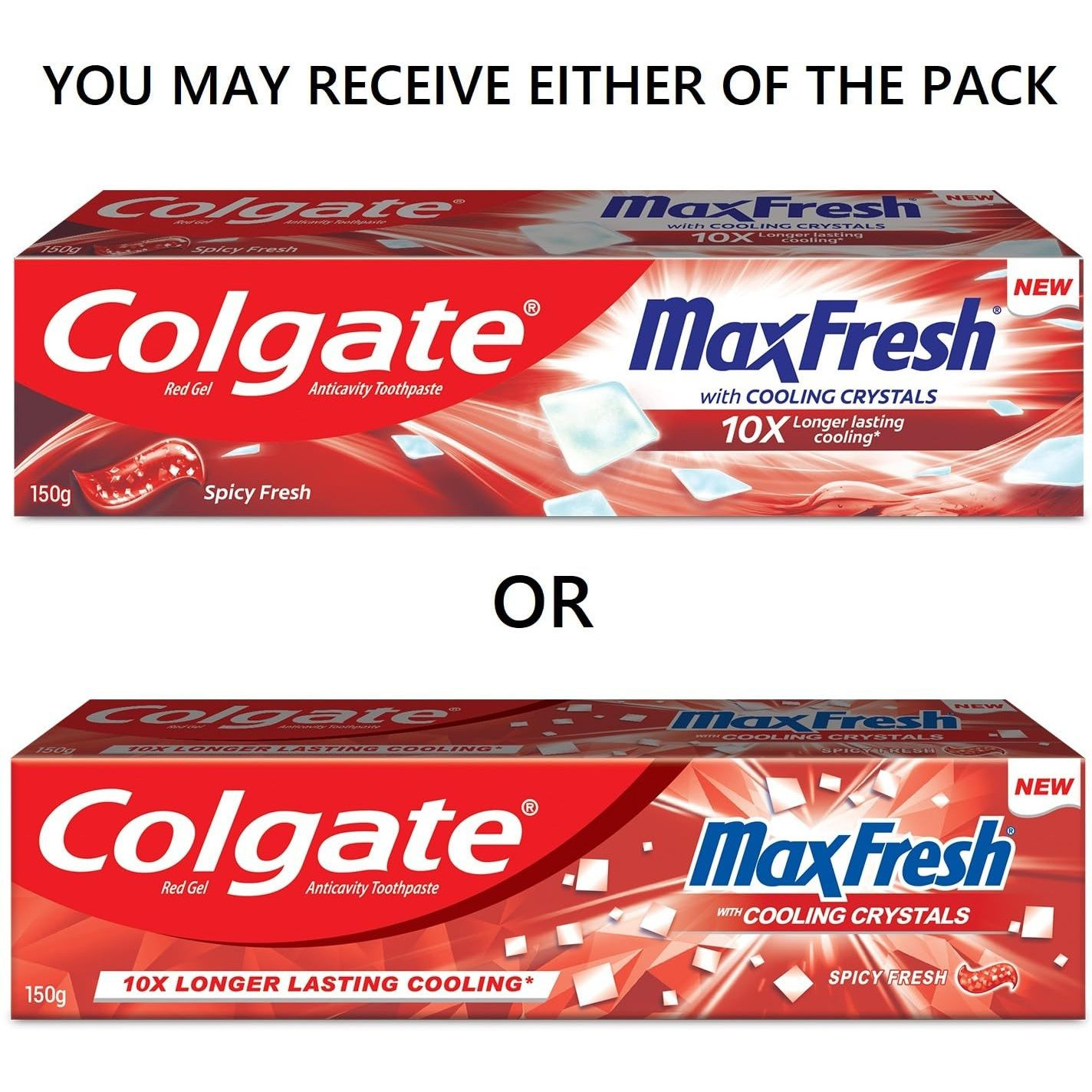 Colgate MaxFresh Red Toothpaste Spicy Fresh - 150 Gm