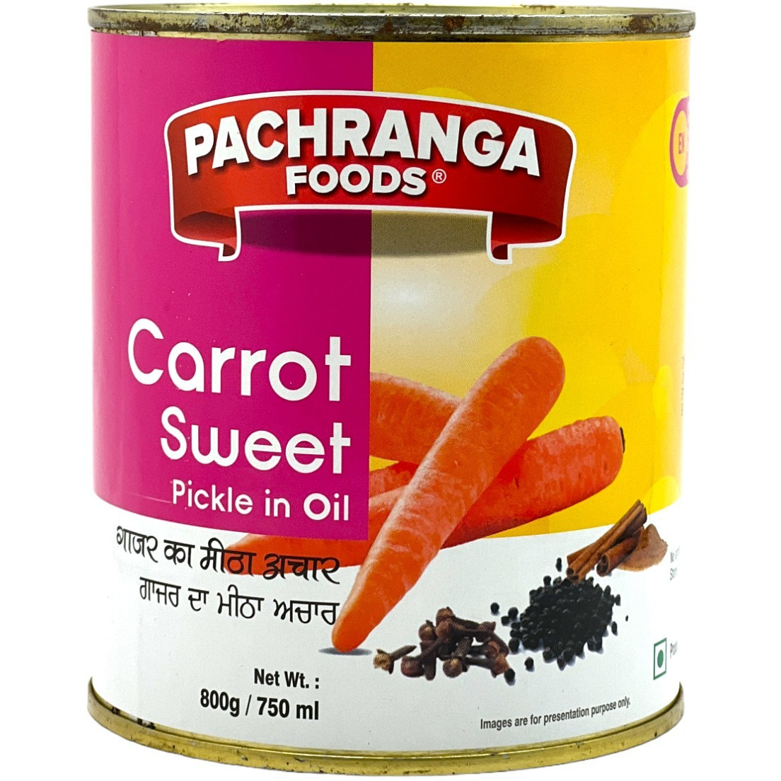 Pachranga Foods Carrot Sweet Pickle - 800 Gm (28 Oz)