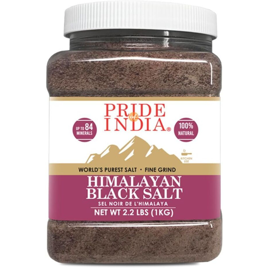 Himalayan Black Salt Fine Ground 2.2 Lbs