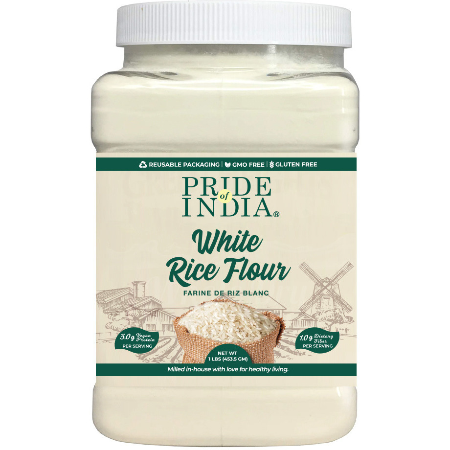 PRIDE OF INDIA White Rice Flour (1 lbs)