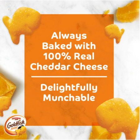 Goldfish Cheddar Cheese Crackers;  Baked Snack Crackers;  30 oz Carton