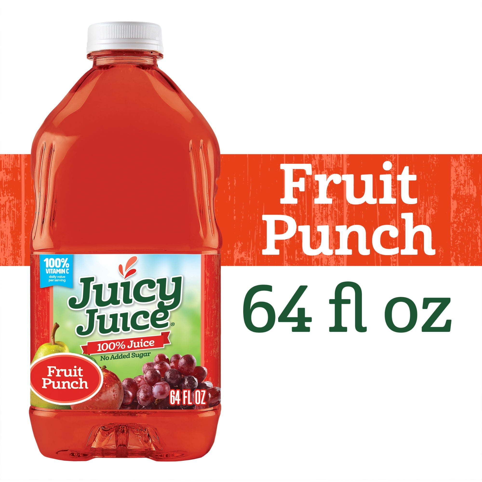 Juicy Juice 100% Juice, Fruit Punch, 64 fl oz Bottle