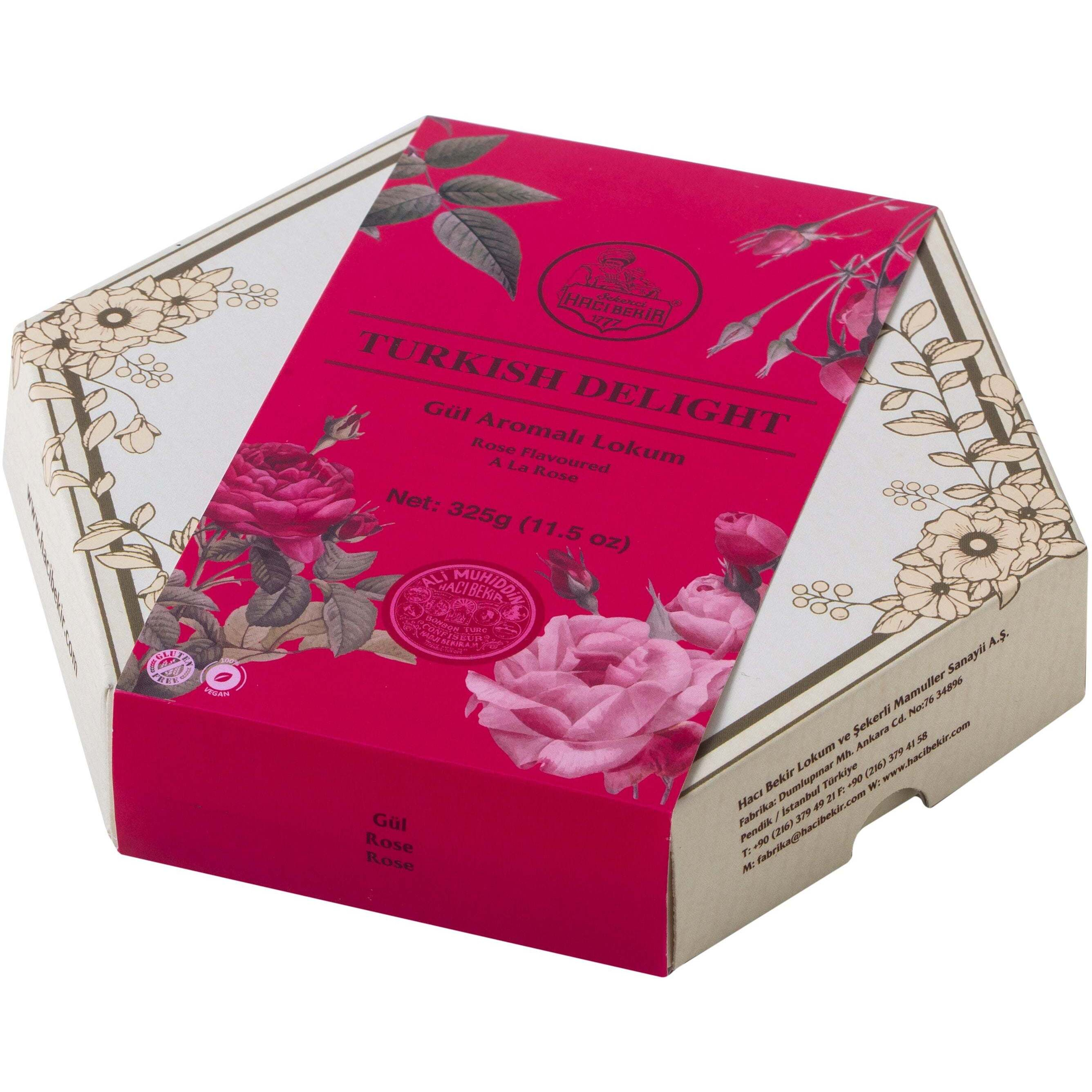 Hac?? Bekir Turkish Delight Rose Flavoured 325 Gr.