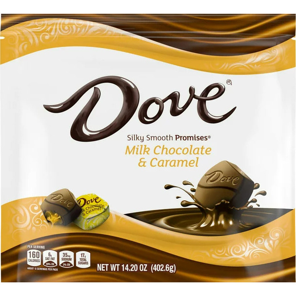 Dove Promises Milk Chocolate Caramel Candy - 14.2 oz Bag