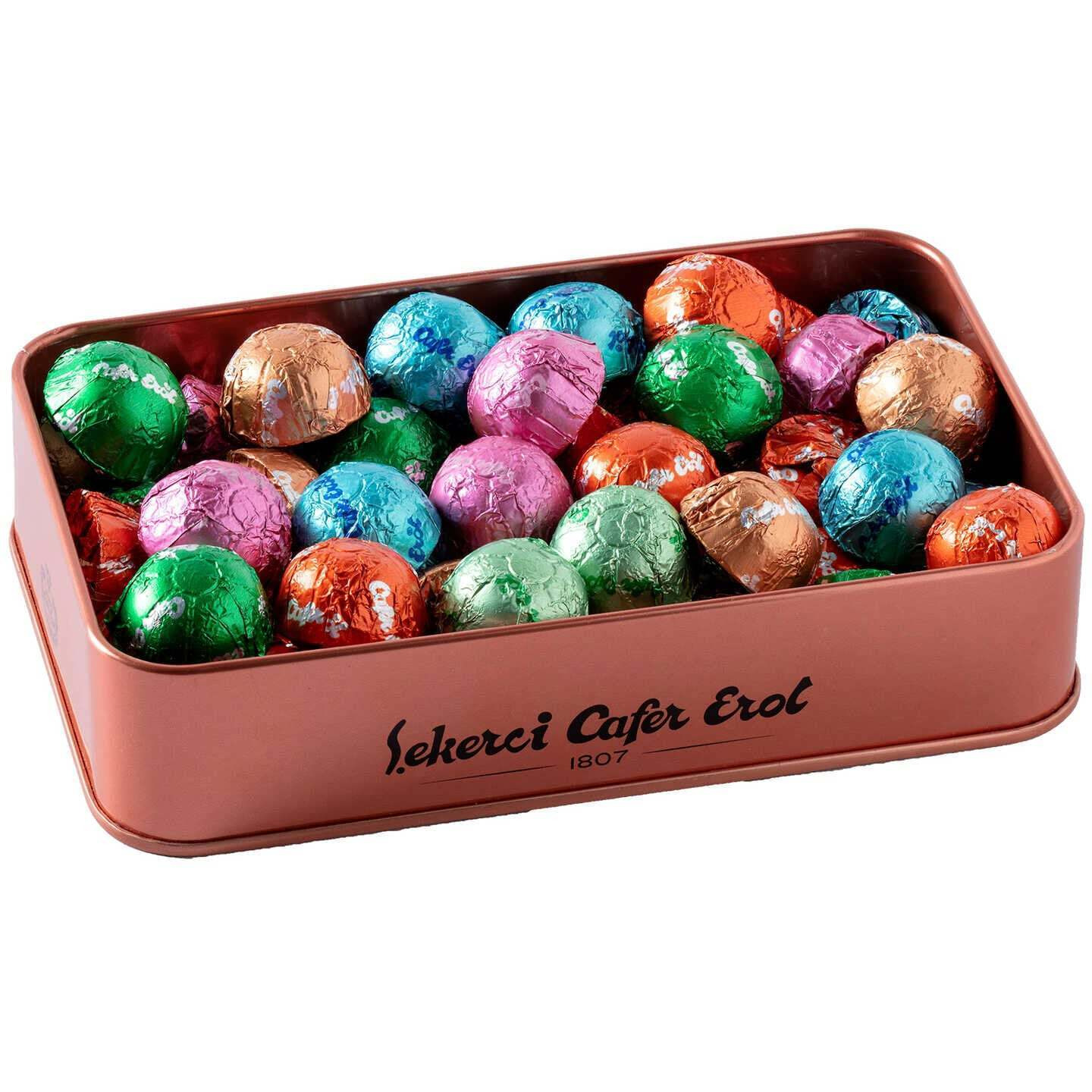 ??ekerci Cafer Erol Chocolate Bronze Tin Box, 250 g