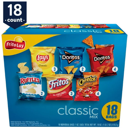 Frito-Lay Snacks Classic Mix Variety Pack;  1 oz;  18 Count (Assortment May Vary)