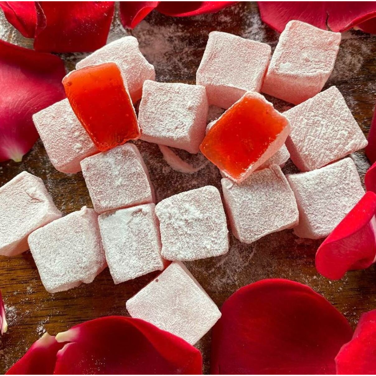 Hac?? Bekir Turkish Delight with Rose, Orange, Mint and Lemon, 500 g