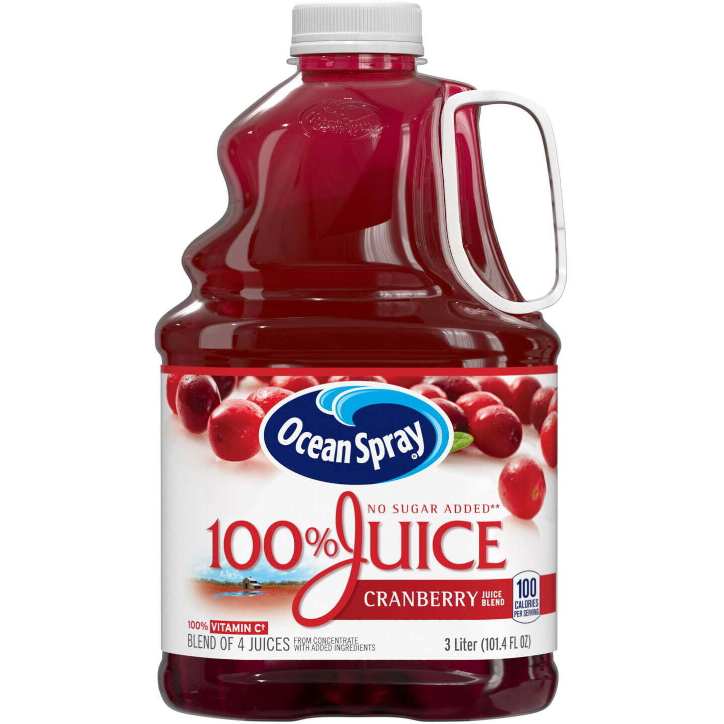 Ocean Spray 100% Juice, Cranberry, 101.4 fl oz