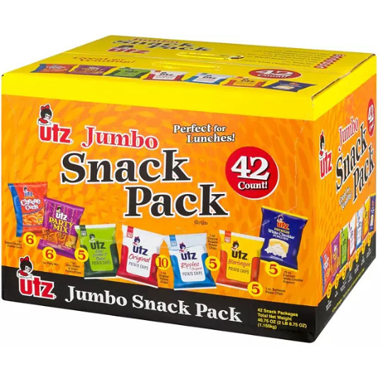 Utz Jumbo Snack Pack (1 oz.;  42 ct.)