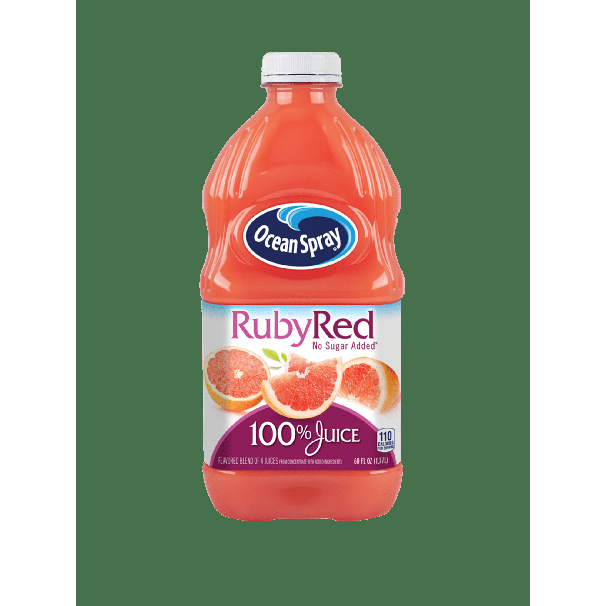 Ocean Spray 100% Juice, Ruby Red Grapefruit, 60 fl oz