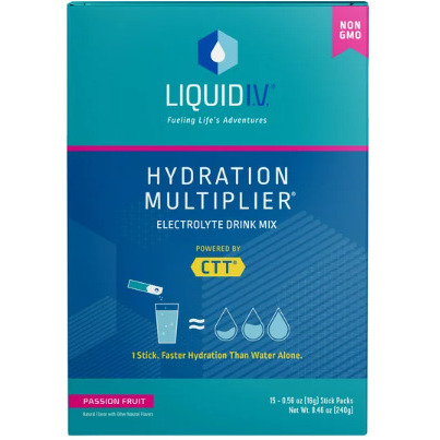 Liquid I.V. Hydration Multiplier Electrolyte Powder Packet Drink Mix;  Passion Fruit;  15 Ct