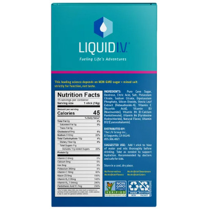 Liquid I.V. Hydration Multiplier Electrolyte Powder Packet Drink Mix;  Passion Fruit;  15 Ct