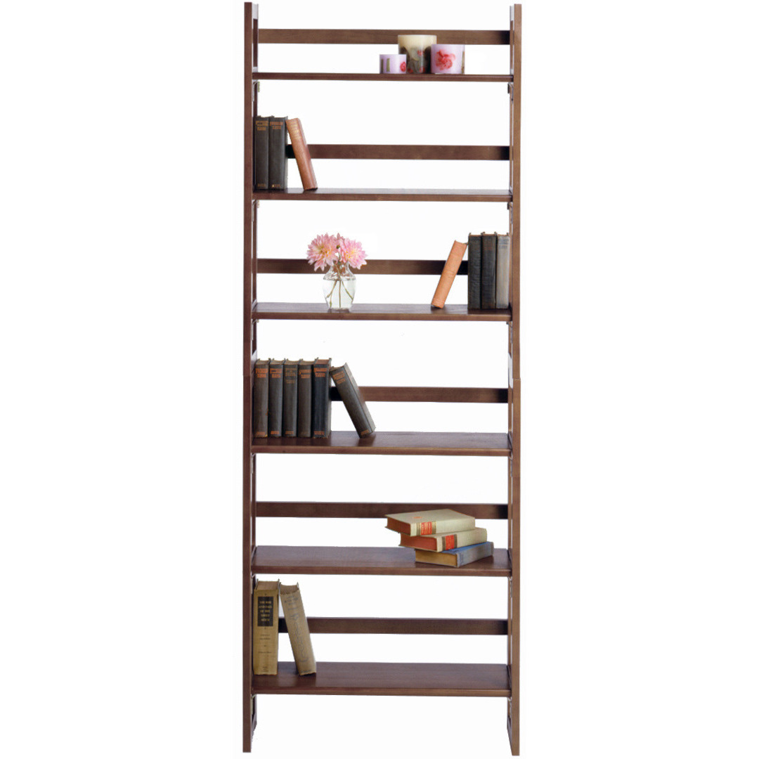 Terry Folding Bookcase Walnut