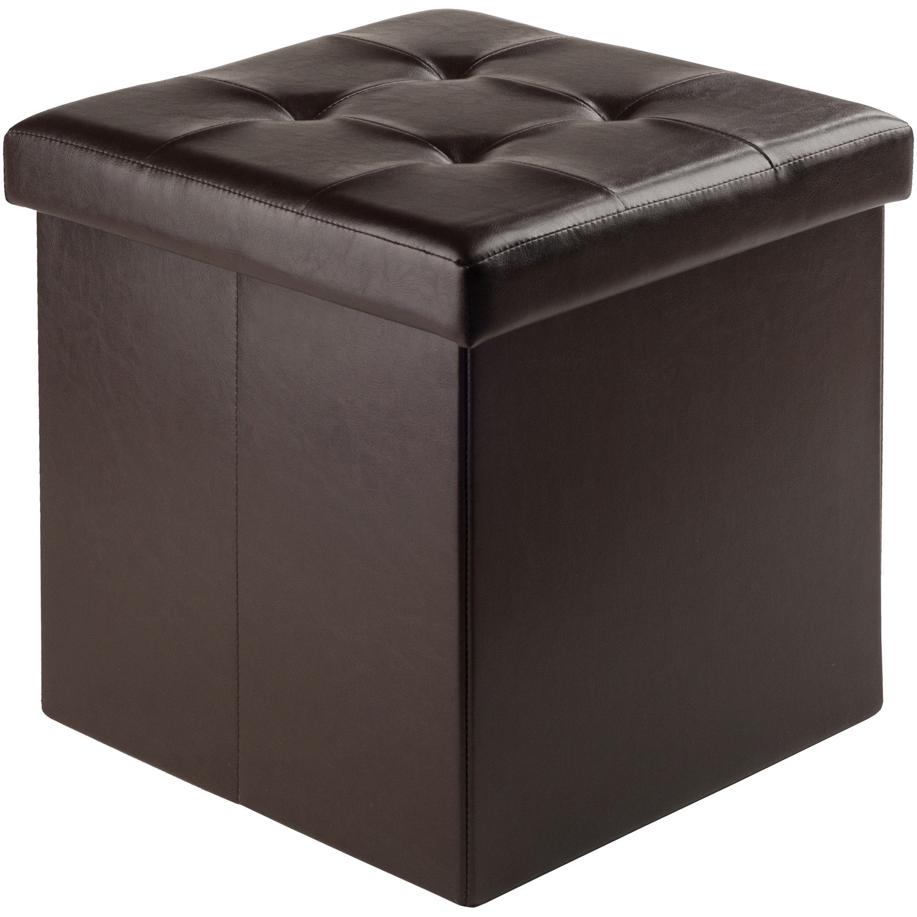 Ashford Ottoman with Storage Faux Leather