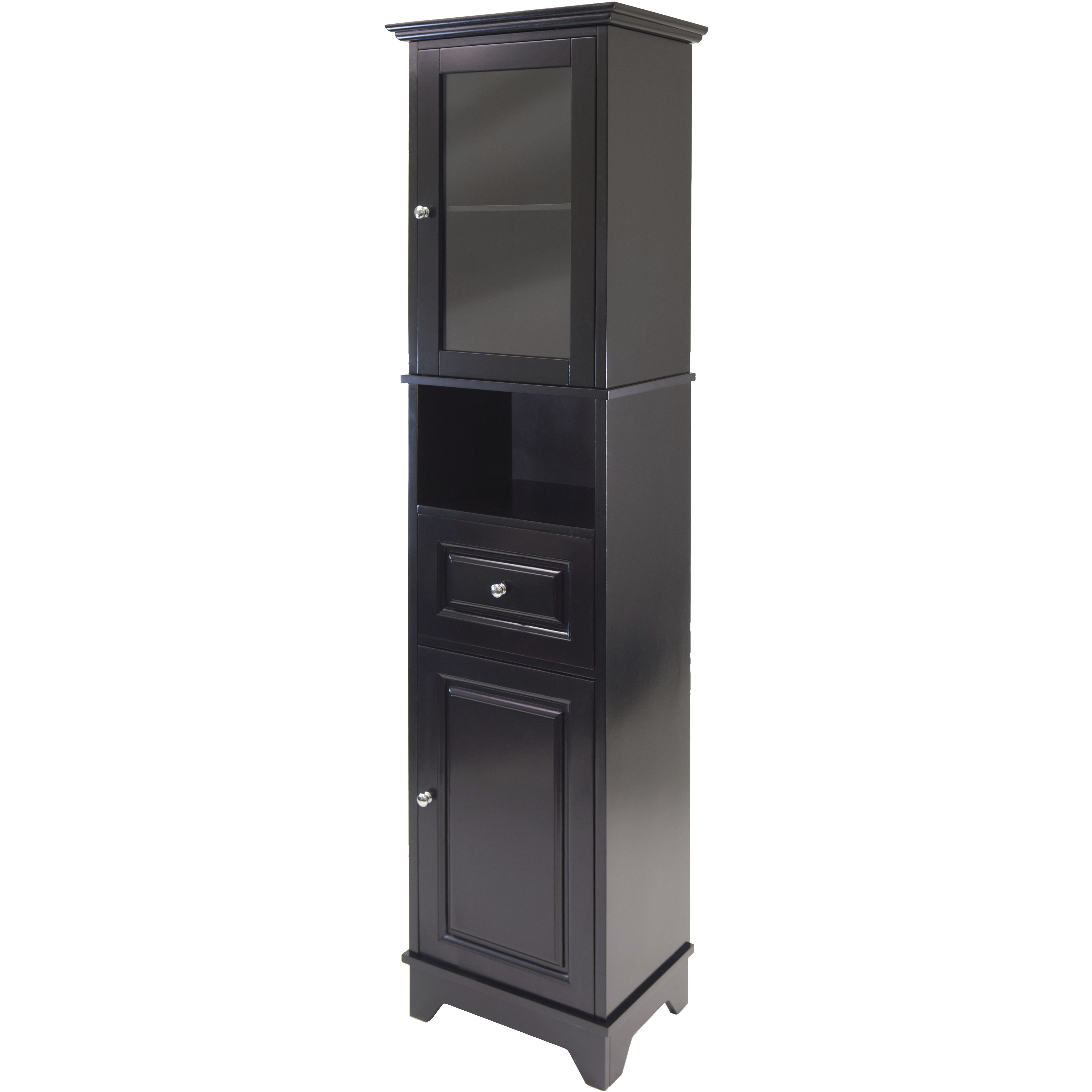 Alps Tall Cabinet with Glass Door and Drawer