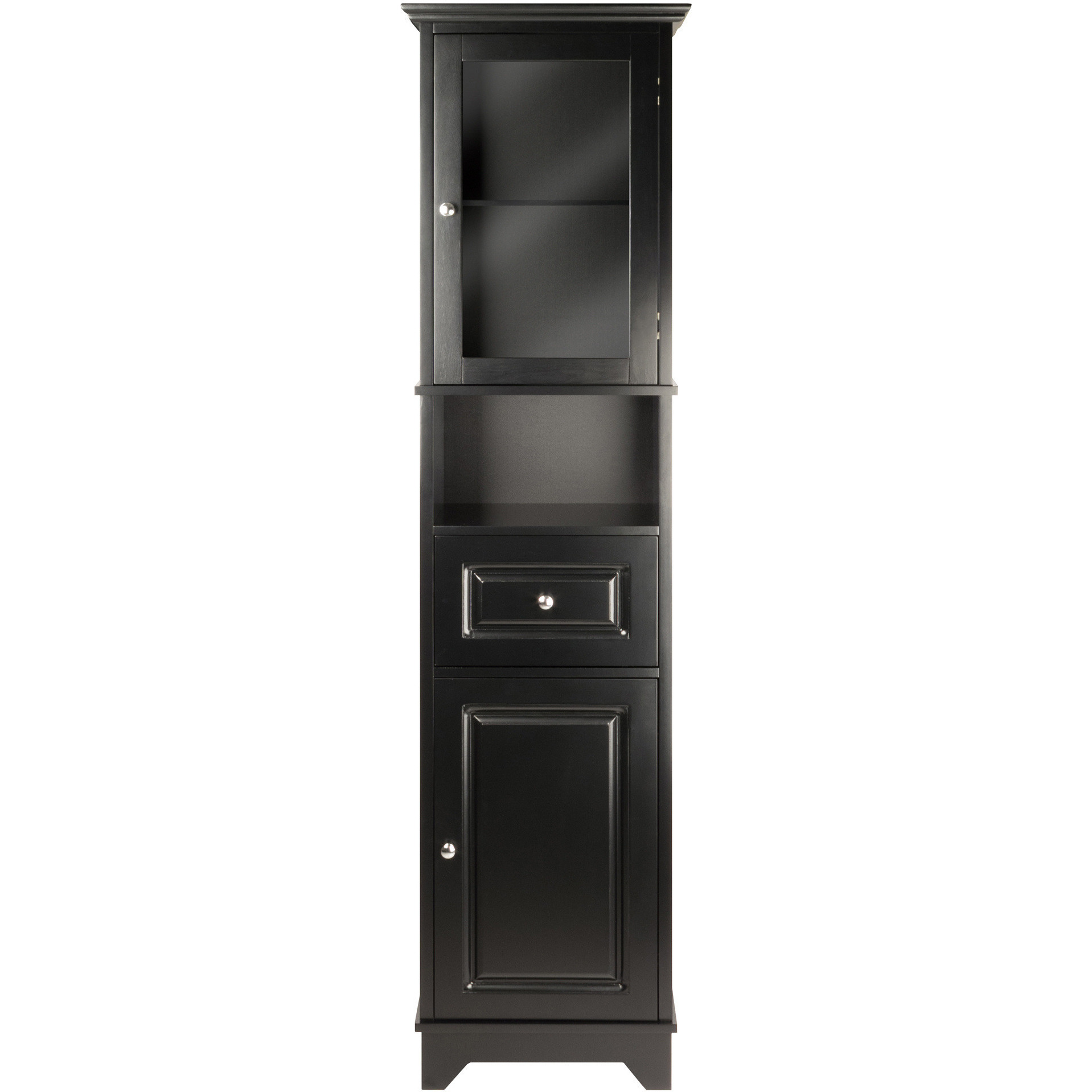 Alps Tall Cabinet with Glass Door and Drawer