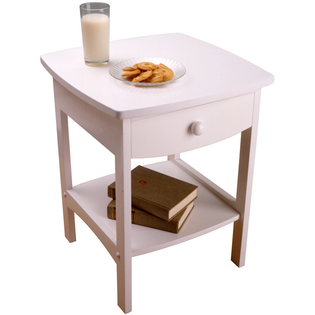 Claire Accent Table White Finish