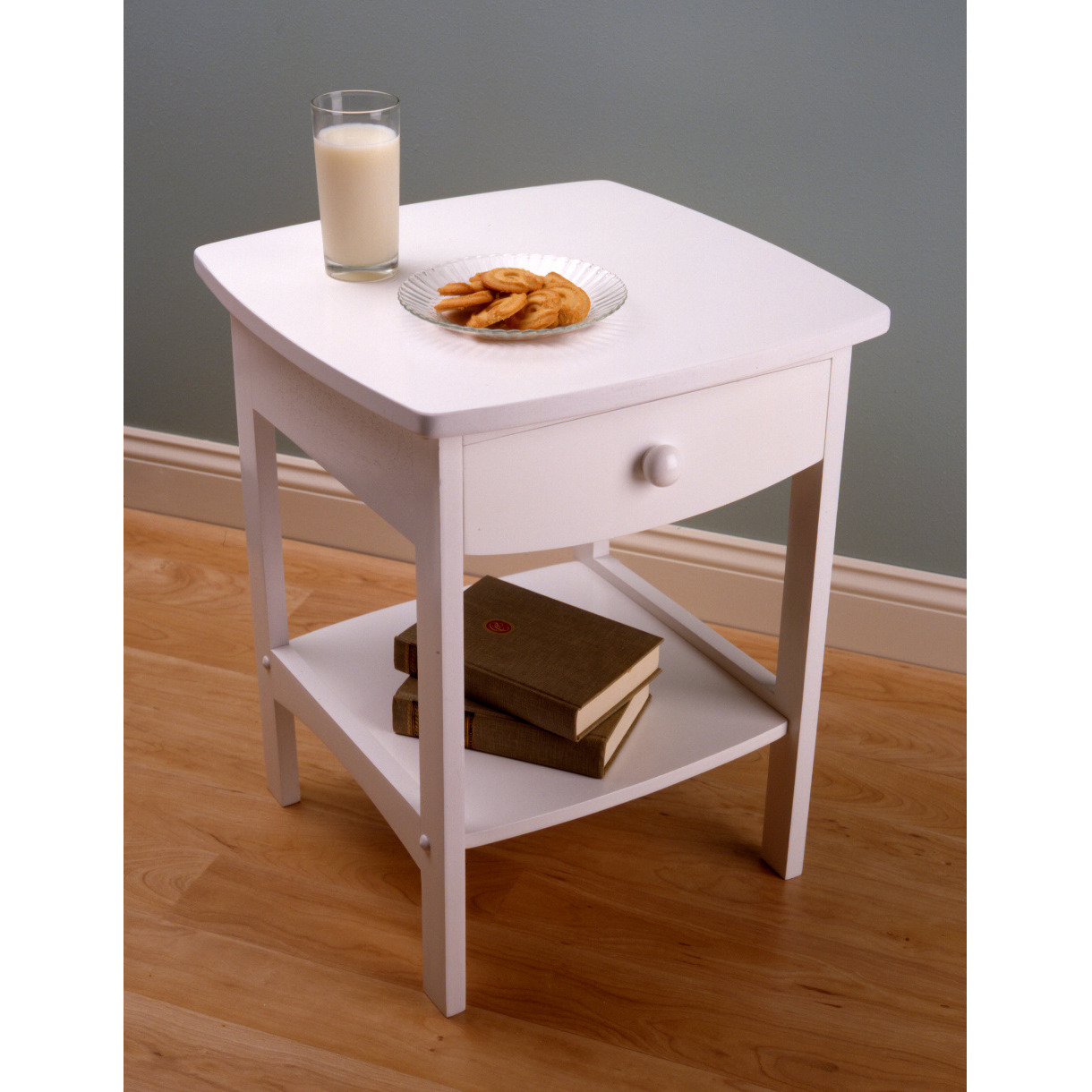 Claire Accent Table White Finish